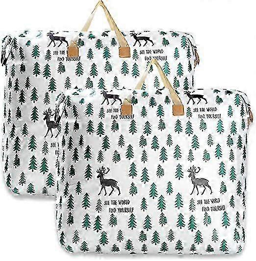 Set of 2 foldable clothes storage bags, clothes storage bag, foldable