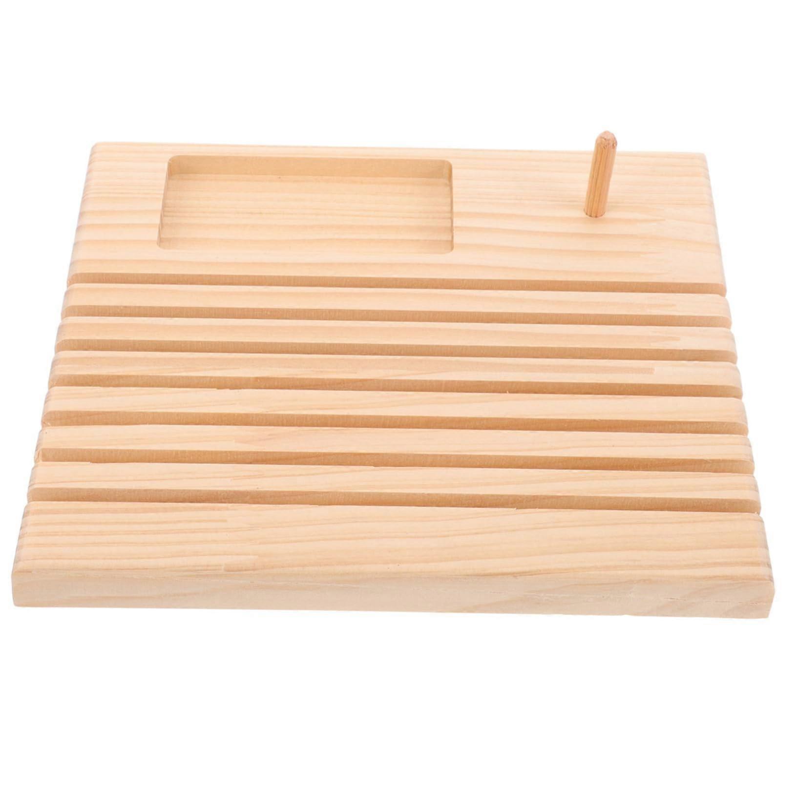 Wooden Thread Spool Holder Sewing Organizer Rack for Quilting Crafts Durable Mountable Design