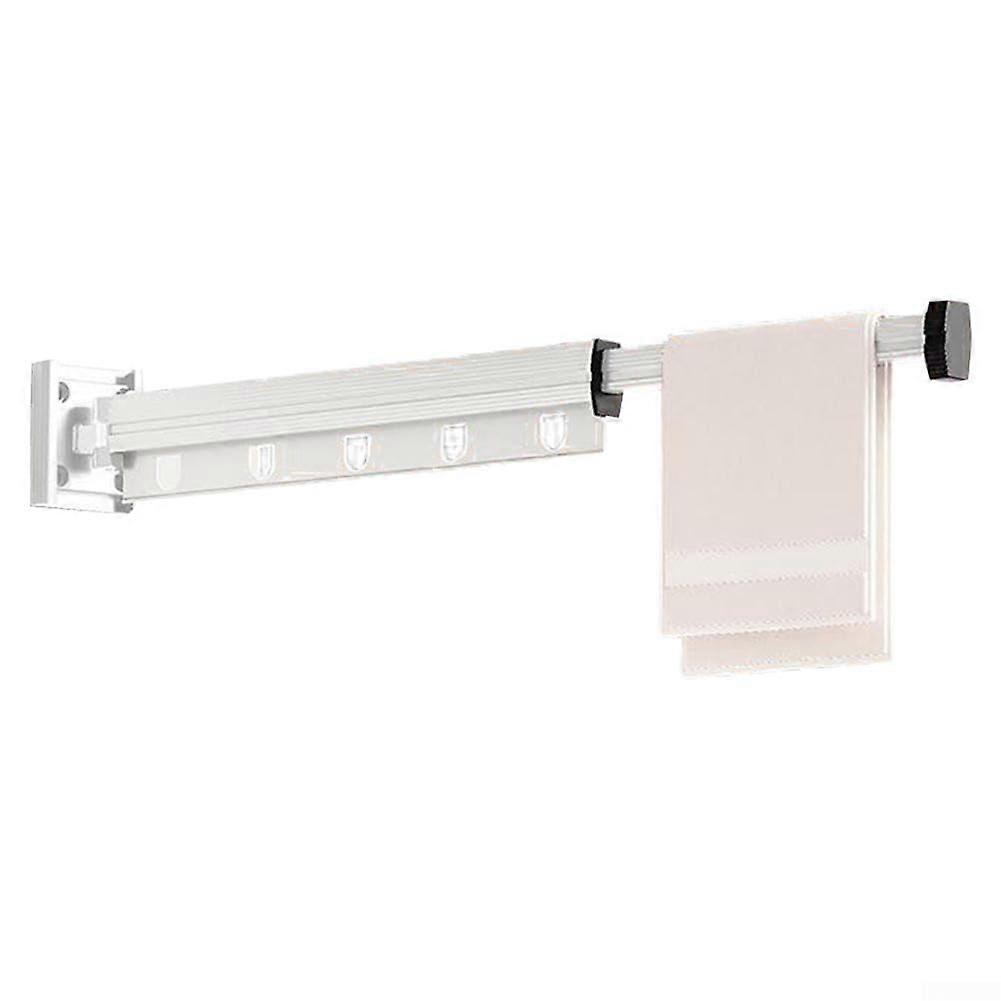 Retractable Clothes Drying Rack Foldable Wall Mounted Hanger Space Saving Indoor Outdoor Use