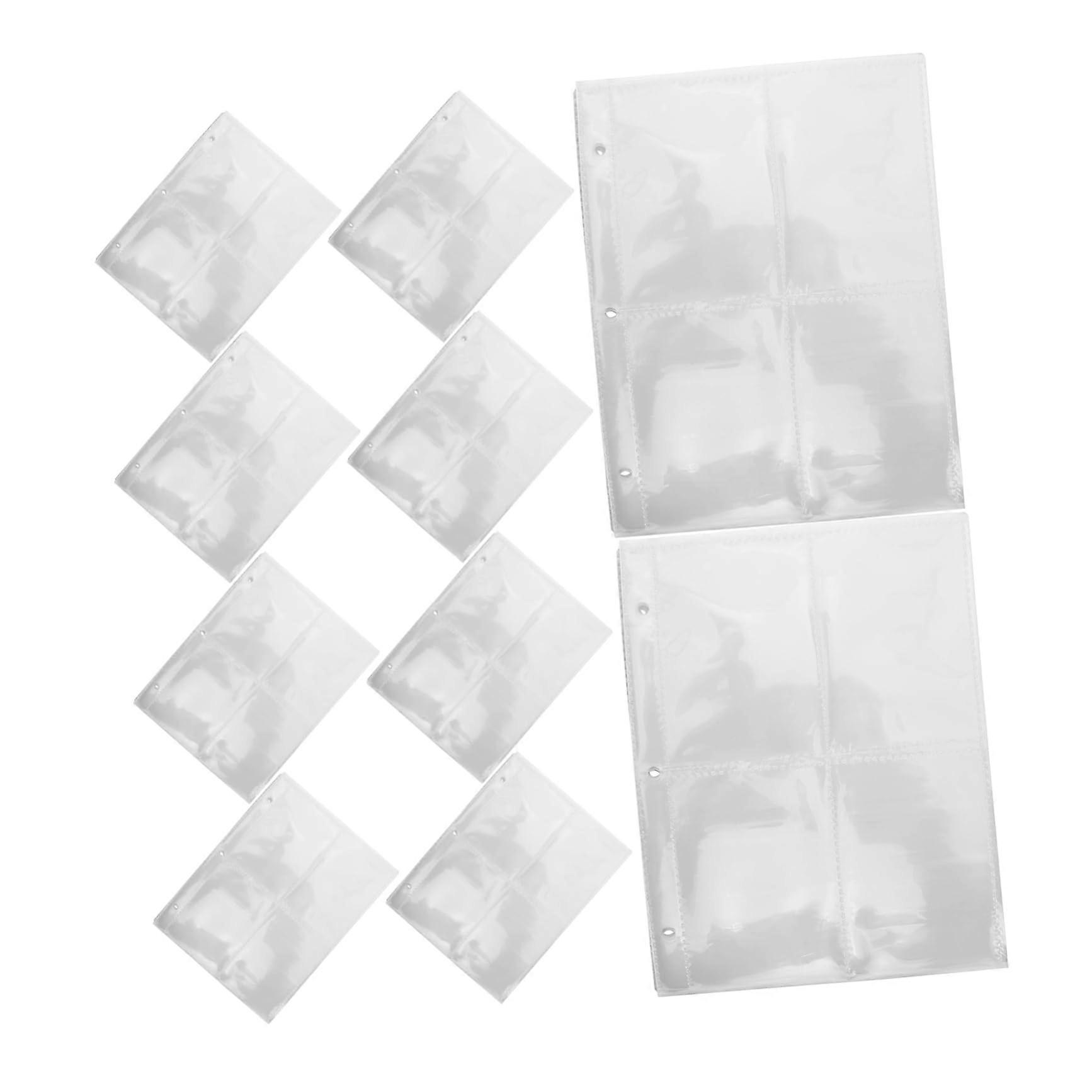 50pcs Waterproof Trading Card Sleeves Clear Baseball Protector Pages Durable Binder Storage