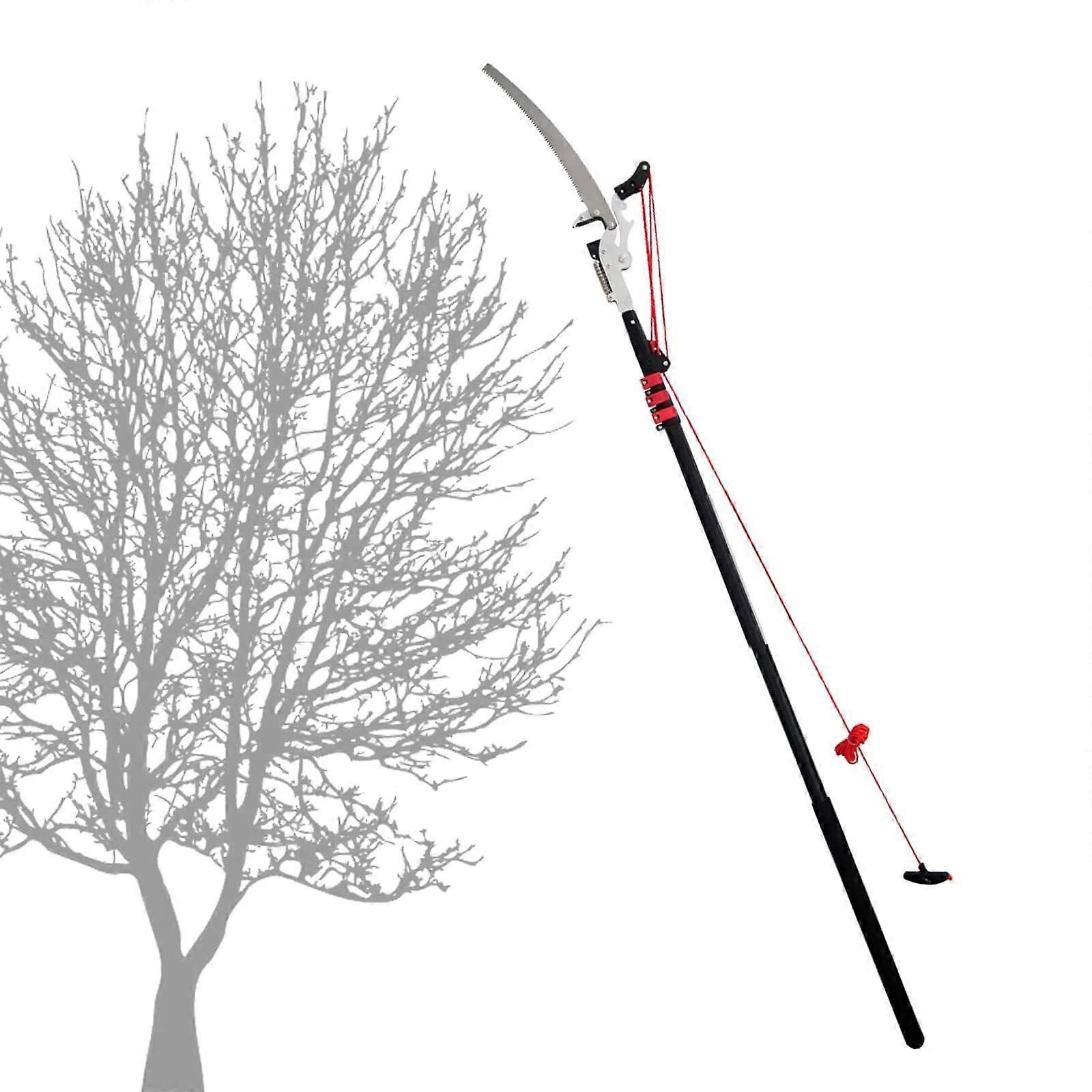 Telescopic Pole Saw 18FT Extendable Aluminum Tree Pruner for Tall Trees with Precision Cutting Blade