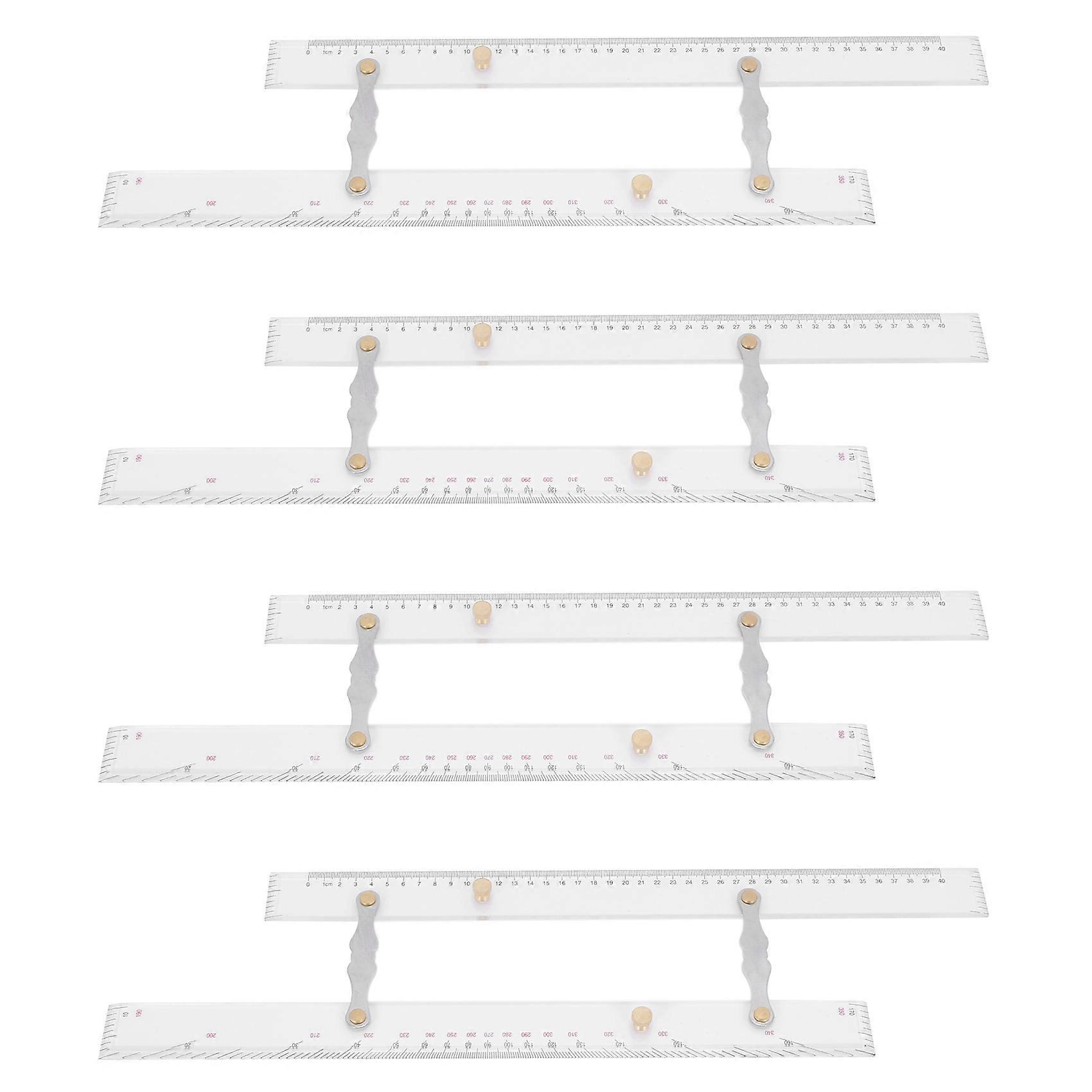 4X Marine Ruler Parallel Ruler Nautical Charts Parallel Ruler Mapping Points to Pull Parallel Ruler 450MM