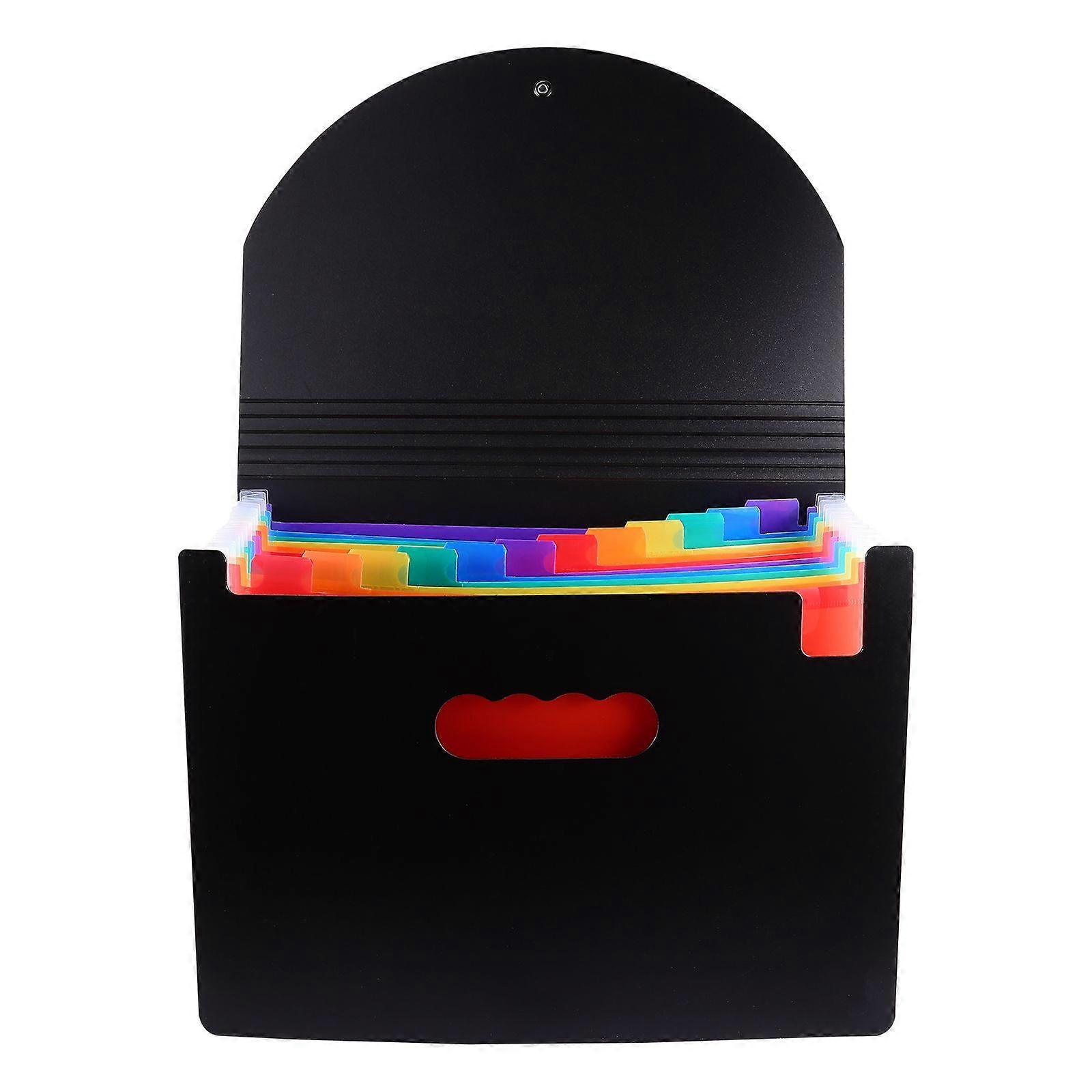 1Pc 12-layers File Folder Practical Paper Folder Multilayer File Storage Bag