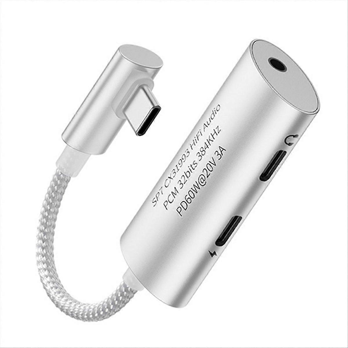 Jcally Sp7 Upgraded 3-in-1 Multi- Headphone Decode Adapter Dac for Diverse Scenario Applications Jca