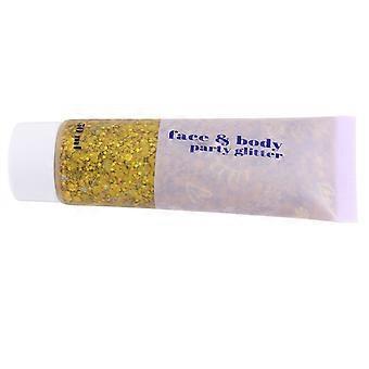 Gel pailleté doré pour maquillage corporel, liquide pailleté 50 ml