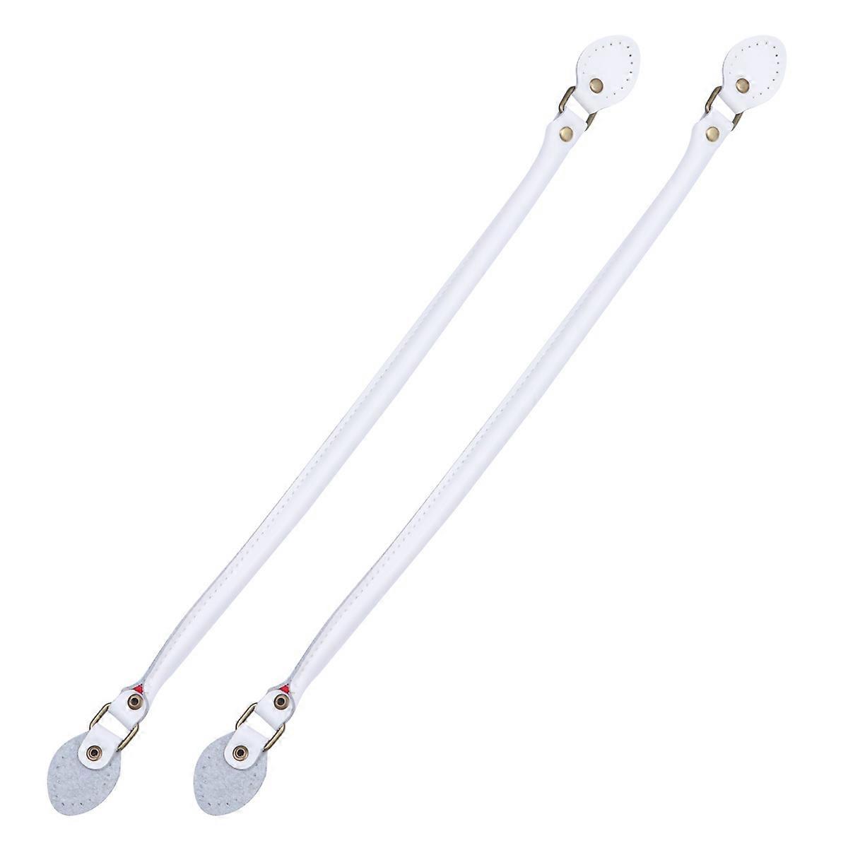 Handle Handbag Strap for Use 1Pair White Replacement