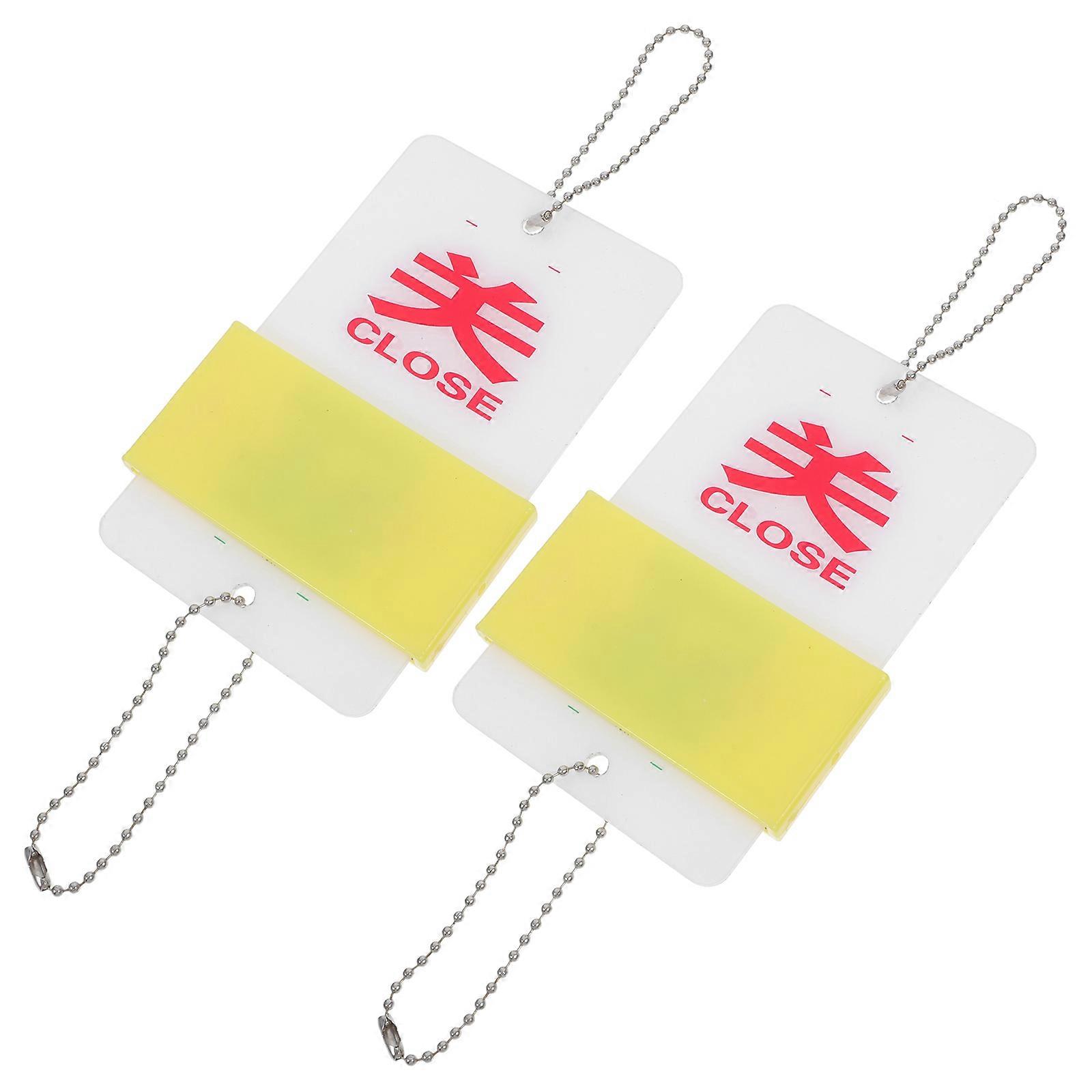 Machine Operation Sign Acrylic Open Close Sign for Equipment 6Pcs