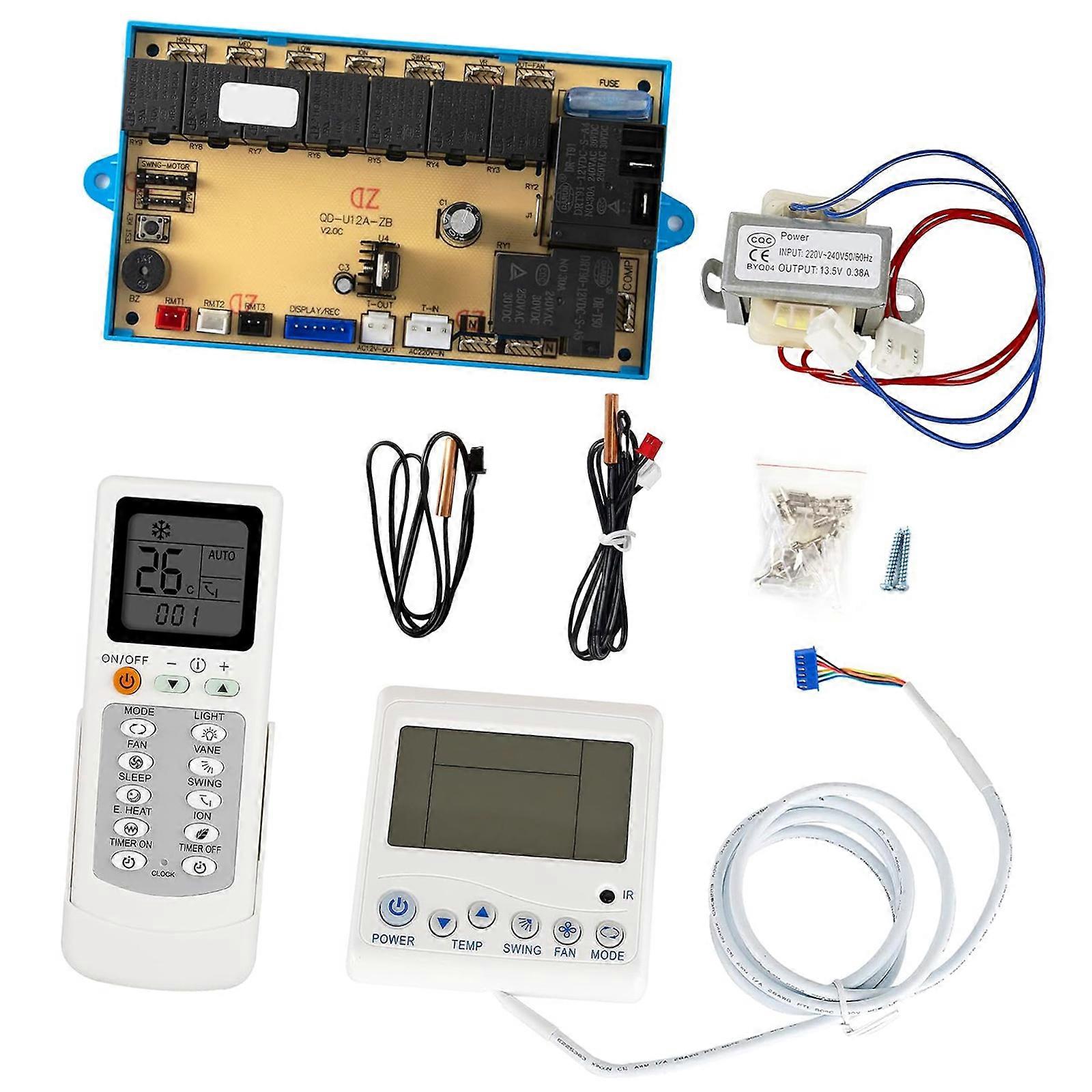 Plastic Air Conditioning Control Interfaces LCD Display Thermostat Panel for Enhanced System Stability and Longevity Multicolor