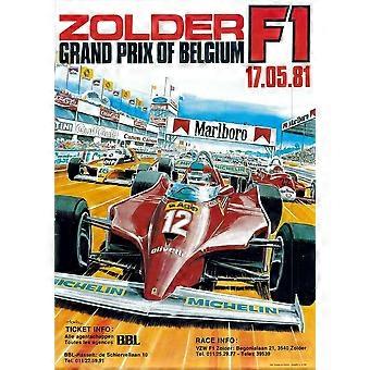 Quebra-cabeça Ferrari F1 Zolder Grande Prêmio da Bélgica Desafio Mental F044