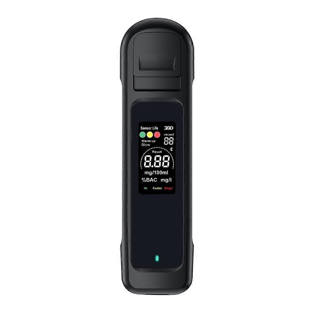 Non-Contact Alcohol with LED Display Screen Memory Function 50 Groups Data Storage for Personal Black