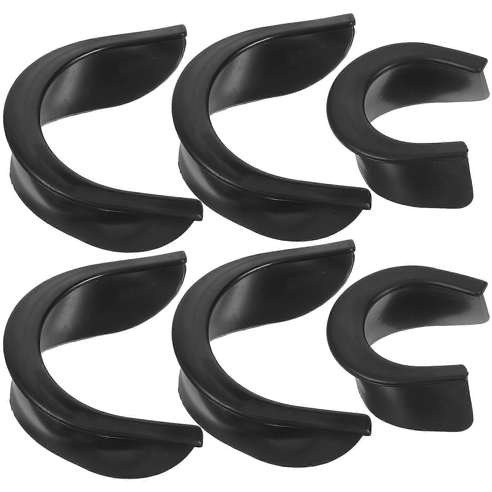 6pcs Durable Pool Table Liner Replaceable Billiard Pocket Liner Small Snooker Hole Insert