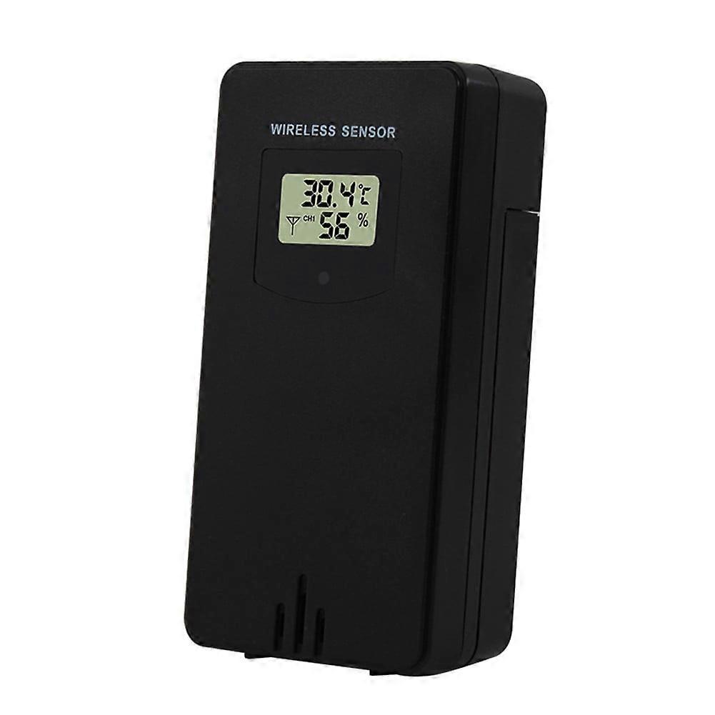 Electronic Digital Wireless Sensor Temperature&Humidity Meter/Weather Stationblack