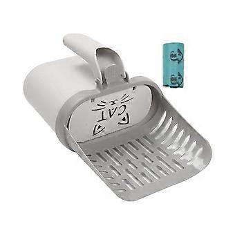 Cat Litter Scooper with Holder Cat Litter Shovel with Integrated Detachable Waste Container Larrge
