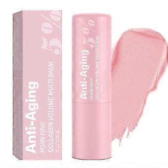 5% PDRN Collagen Multi Balm Stick, Anti-Aging Moisturizing Lip & Skin Balm (10g)