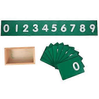 Montessori Sandpaper Numbers Montessori Math Learning Card 1Set