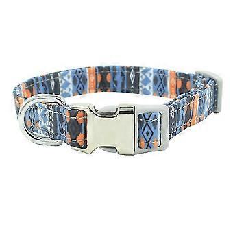 Adjustable Dog Collar with Reinforced Stitches, Plastic Clip, D-Ring for Small Medium Large Dogs