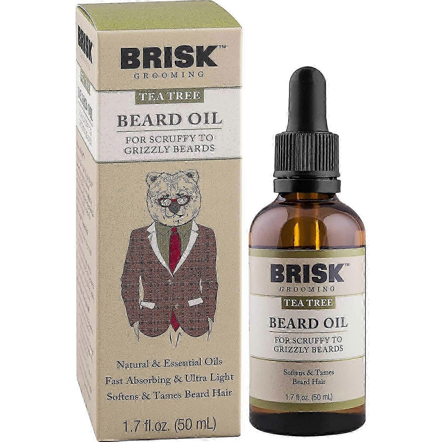 Beard Oil, Tea Tree, 1.7 Oz