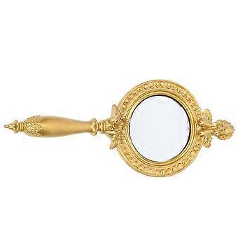 Vintage Handheld Mirror Resin Angel Handle Mirror for Makeup Portable Use