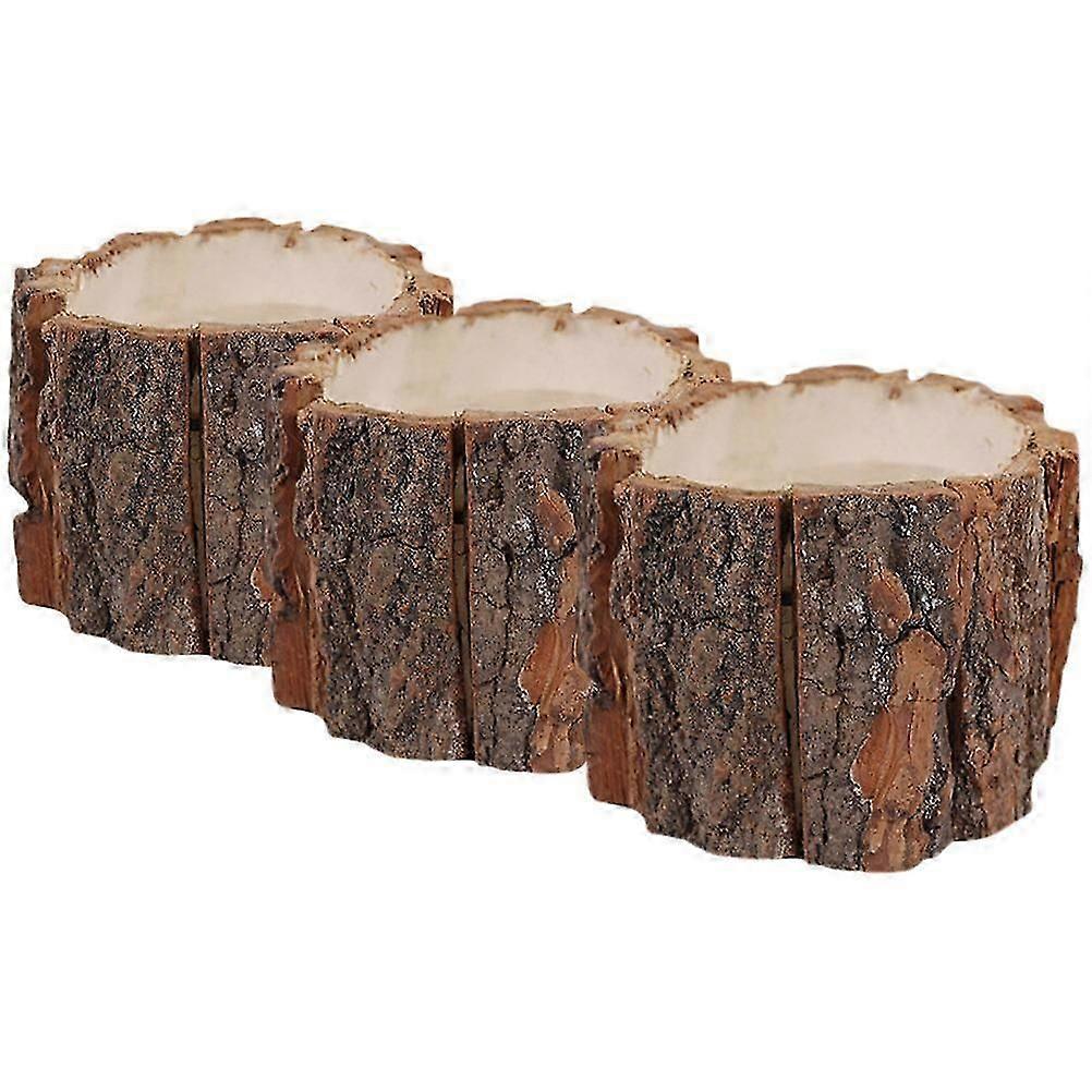 Wood Pen Container Convenient Pen Organizer for 3Pcs Multi-Function Storage