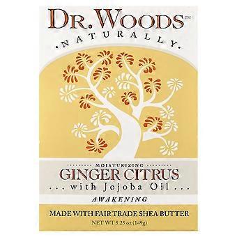 Dr. Woods, Feuchtigkeitsspendende Seife, Ingwer-Zitrone, 149 g, 6er-Packung