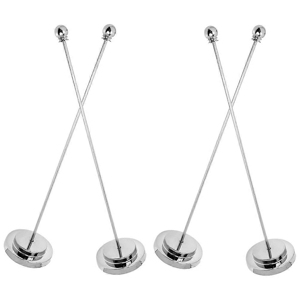 4Pcs Desktop Flag Stand Office Flag Base Decorative Flag Bracket Flag Accessory Table Flagpole