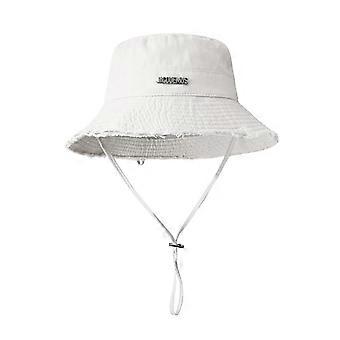Washed Fisherman Hat for Women - Distressed Sun Protection Cap - Summer Vacation Style
