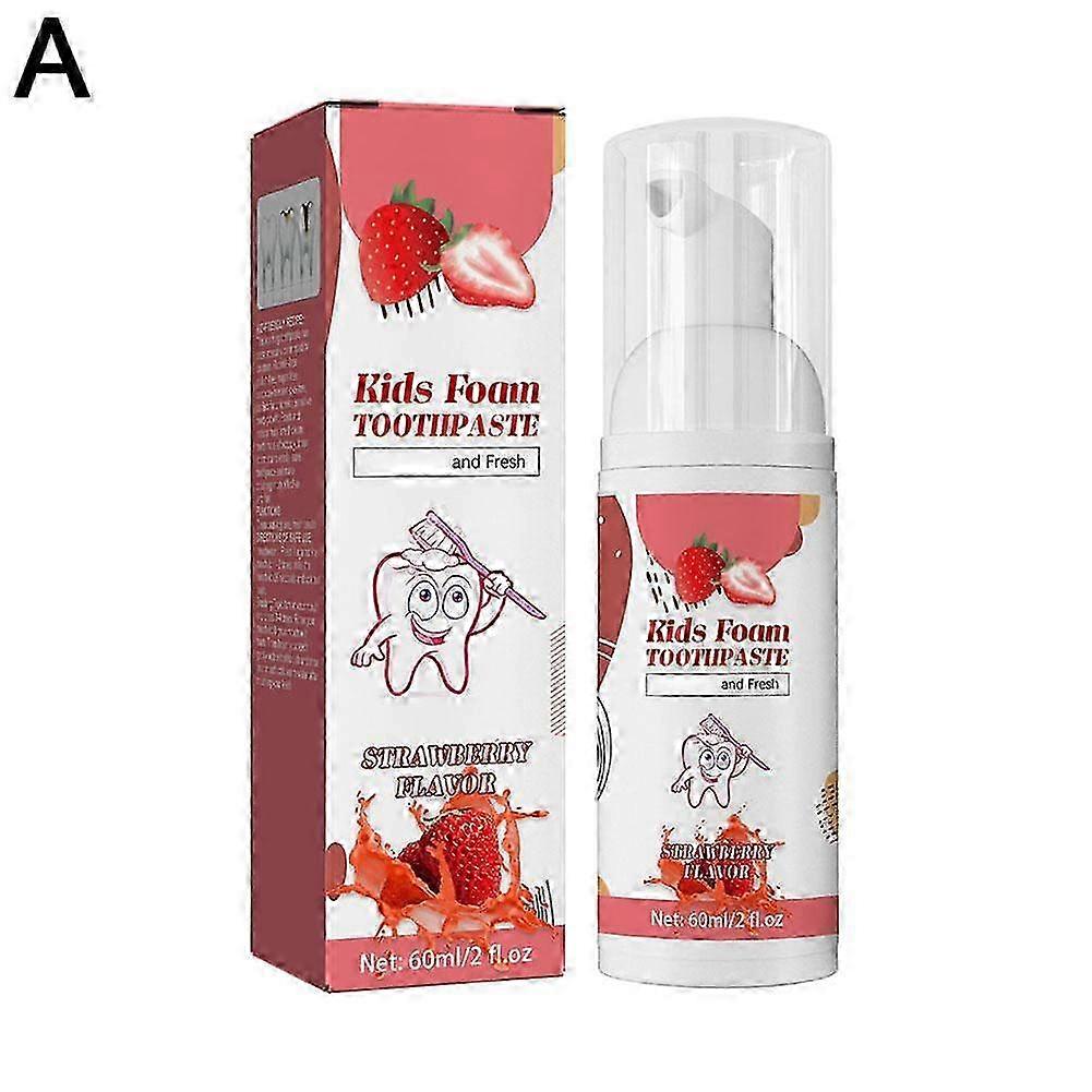 Fruit Flavoured Push-Up Children's Foam Toothpaste Prevent Tooth Decay
