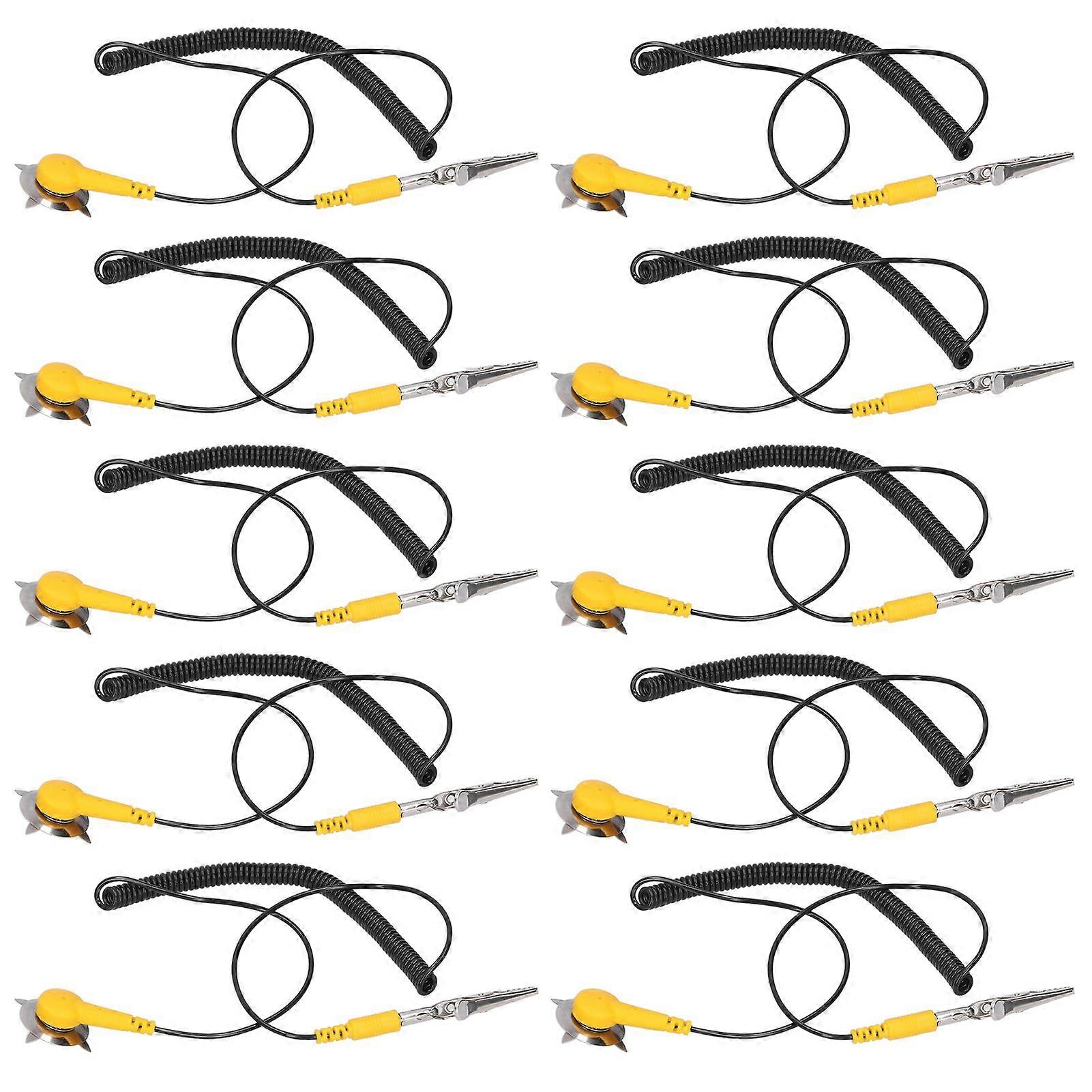 10Pcs Grounding Wire 1.8m Reduce Electrical Component Damage AntiStatic Ground Electrical Cable