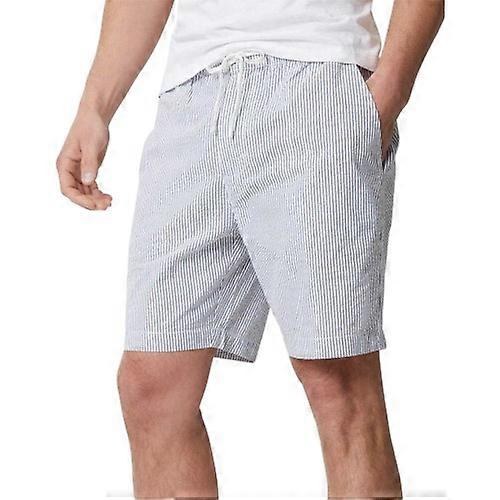 Threadbare Mens Cinco Vertical Stripe Chino Shorts