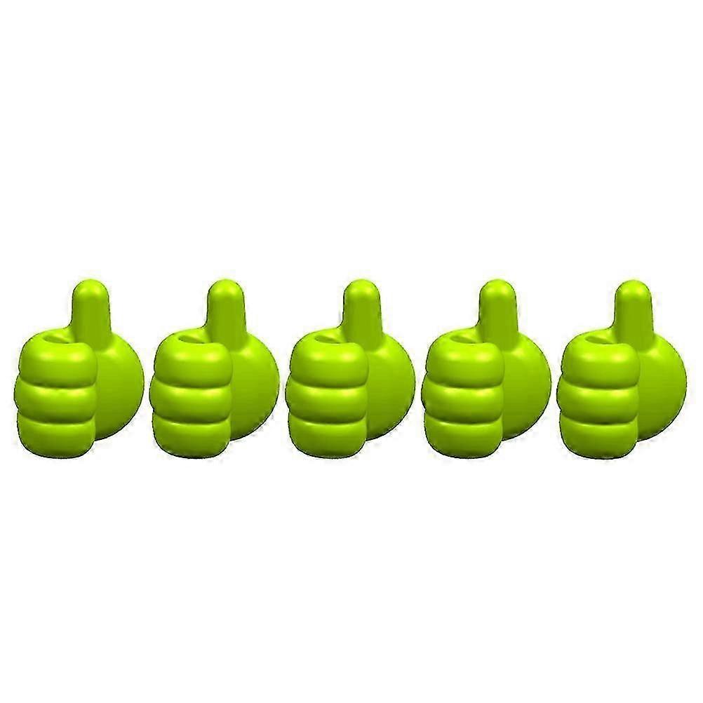 5pcs Creative Thumb Wall Hooks-Multi-function with Anti-scratch Adhesivec