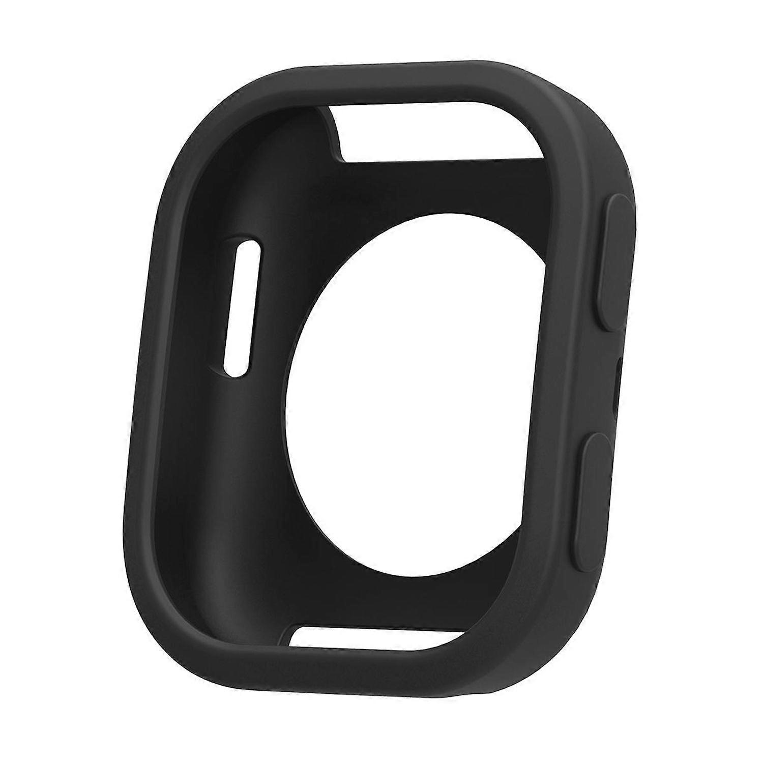 For Amazfit Bip 6 Design Soft Silicone Smart Watch Protective Case Cover Black