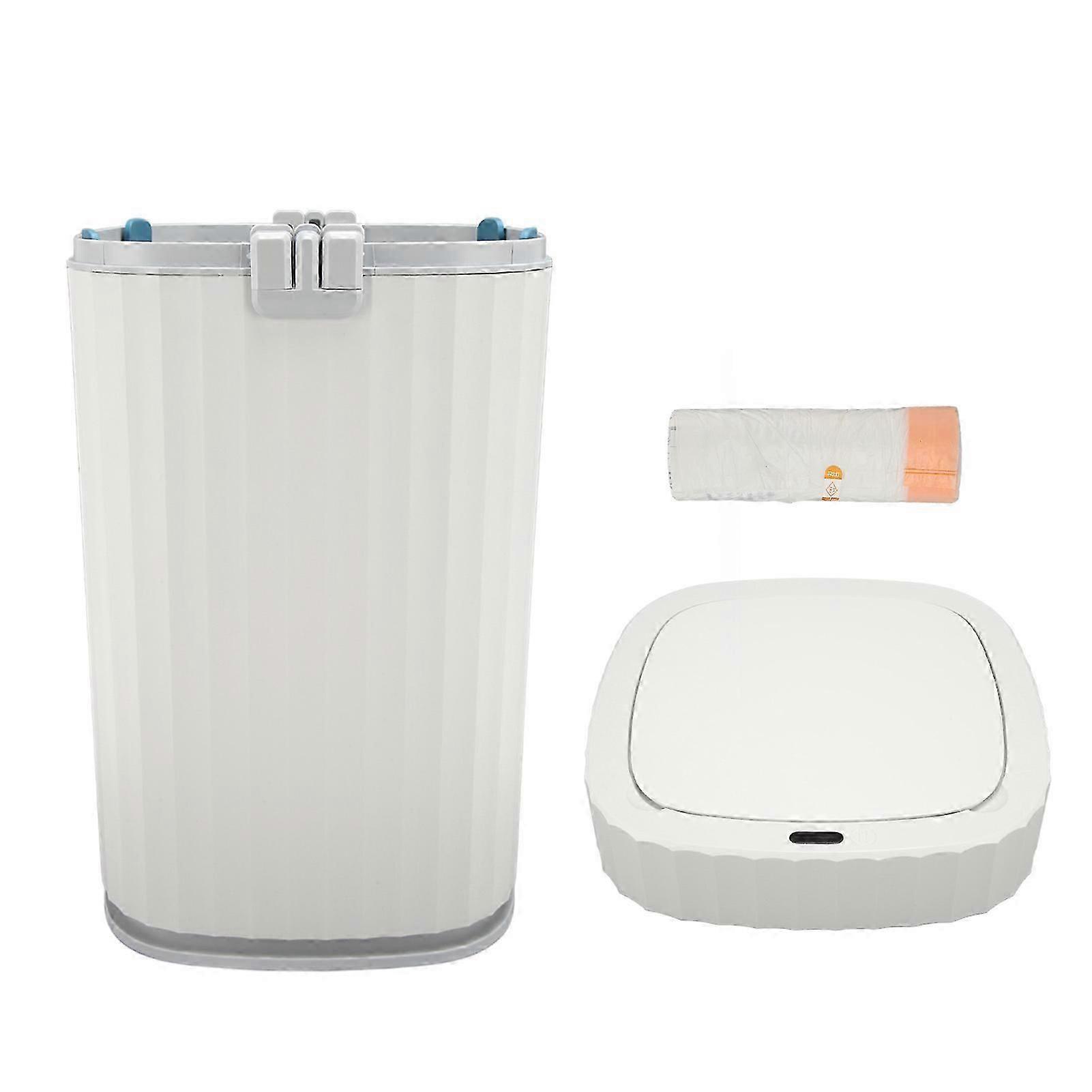 15L Automatic Smart Trash Can Touchless Motion Sensor Garbage Can Compatible withKitchen Bathroom Bedroom
