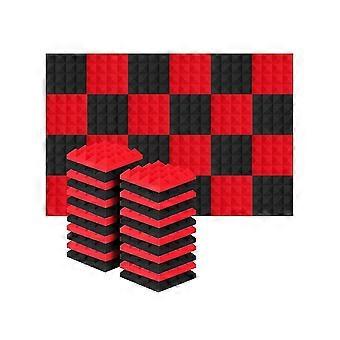 24pcs 25x25x5cm Studio acustico insonorizzato schiuma piramide isolamento acustico trattamento fonoassorbente