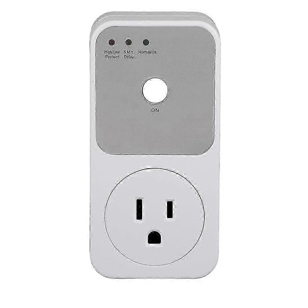US Plug Electronic Digital LCD Display Circuit Overload Current Limit Voltage Protection Plug Switch