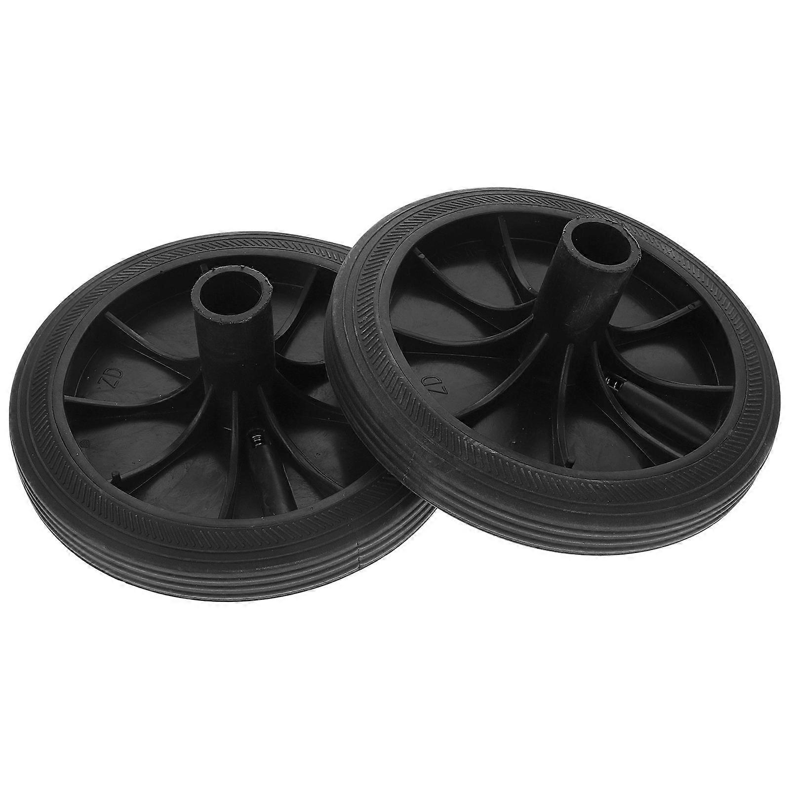2 Pcs Garbage Can Wheels Trash Can Wheels Garbage Can Replacement Wheels