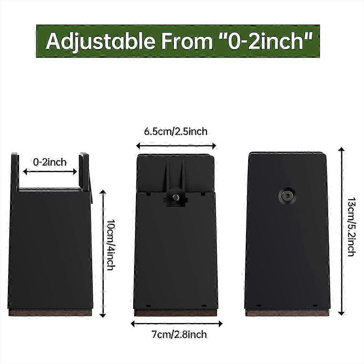 Bed Risers,4 Inch Adjustable Desk Riser Blocks with Screw Clamp 4 Pcs