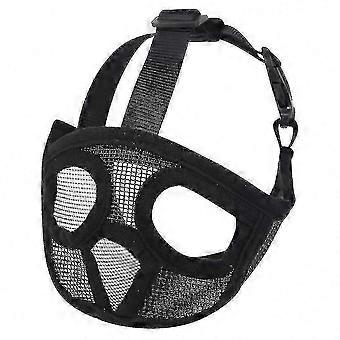 Short Snout Dogs Mesh Muzzle Adjustable Training Aid Stop Biting Chewing Barking