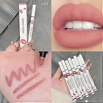 Pennarello per macchie di labbra, 2 in 1 rossetto liquido e matita per labbra, impermeabile di lunga durata 24 ore