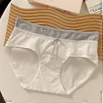 Women Mid Waist Pure Cotton Breathable Antibacterial Daily Ladies Underwear