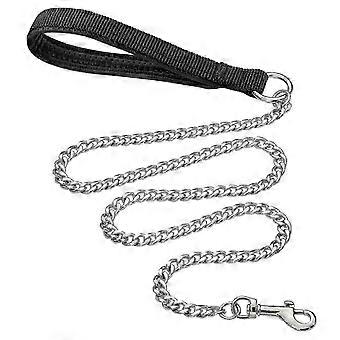 6 FT x 3 mm metal tyggesikker blød polstret hundesnor 25-26