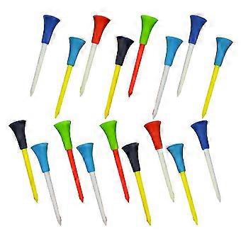 Tee da golf in plastica per supporto allenamento, 30 pezzi, colori assortiti