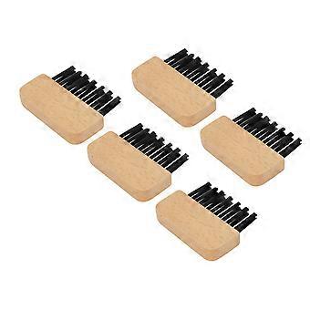 5pcs pente de cabelo escova de limpeza remover graxa e caspa ferramenta de limpeza de escova de cabelo de madeira
