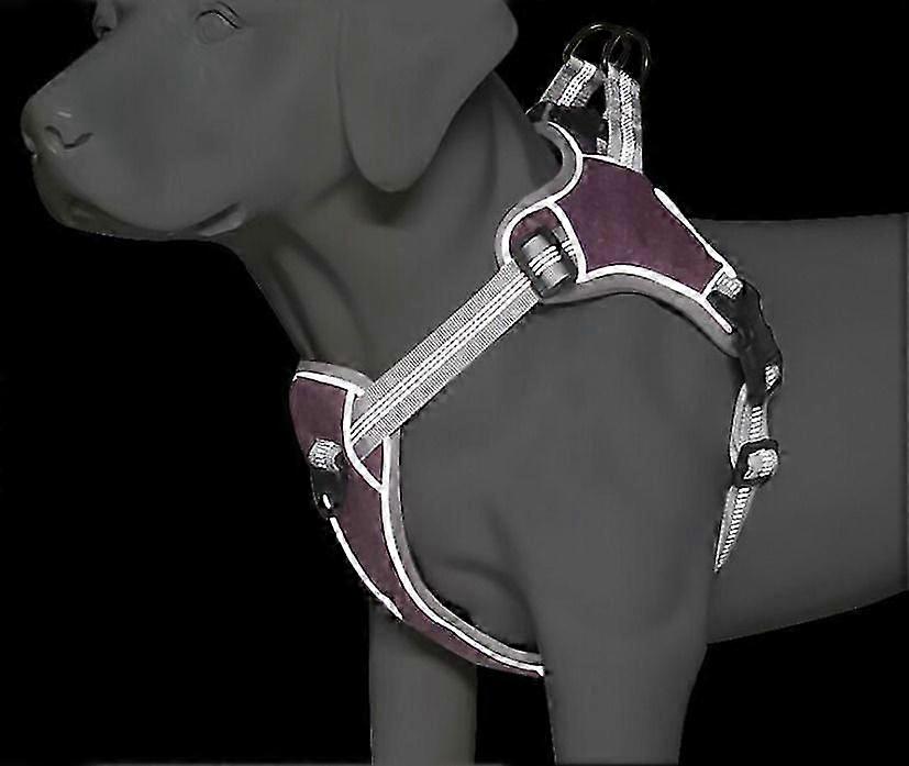 (grey L)adjustable Reflective Strap Dog Leash