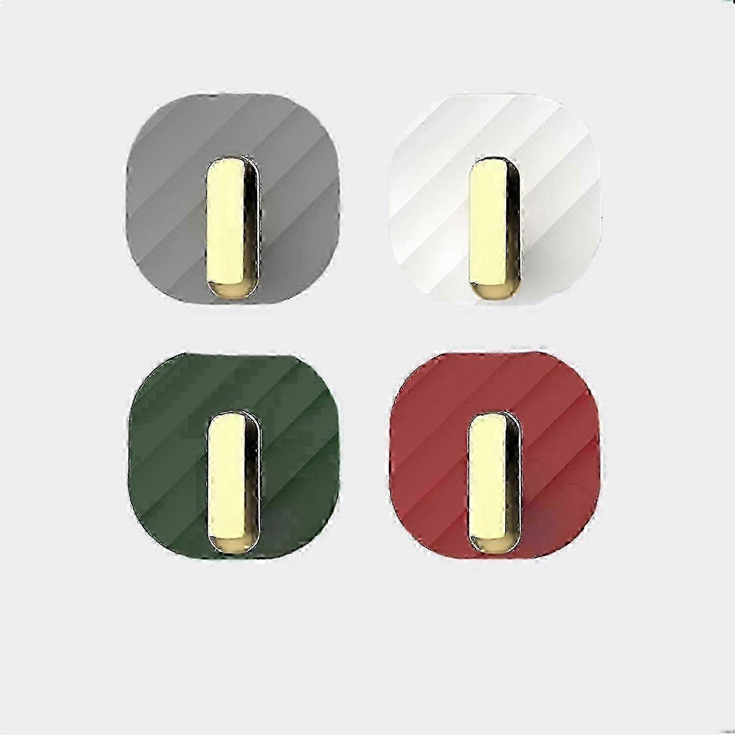 4 Pcs Easy Install Adhesive Hooks
