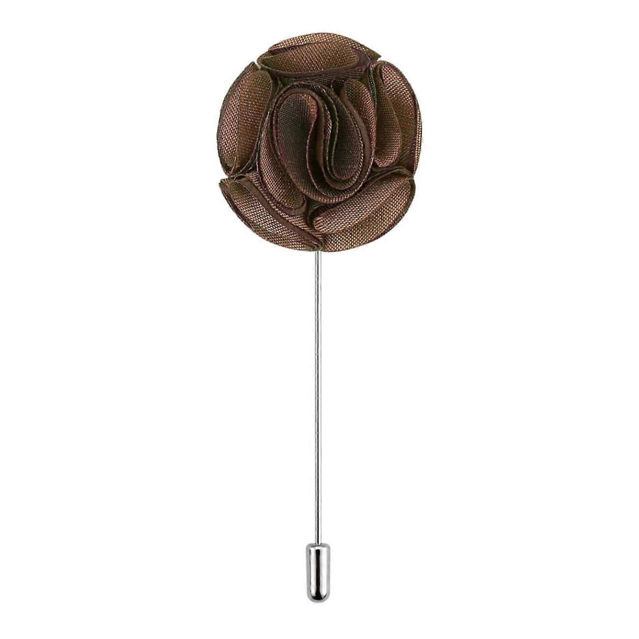 Bronze Plain Shantung Lapel Pin