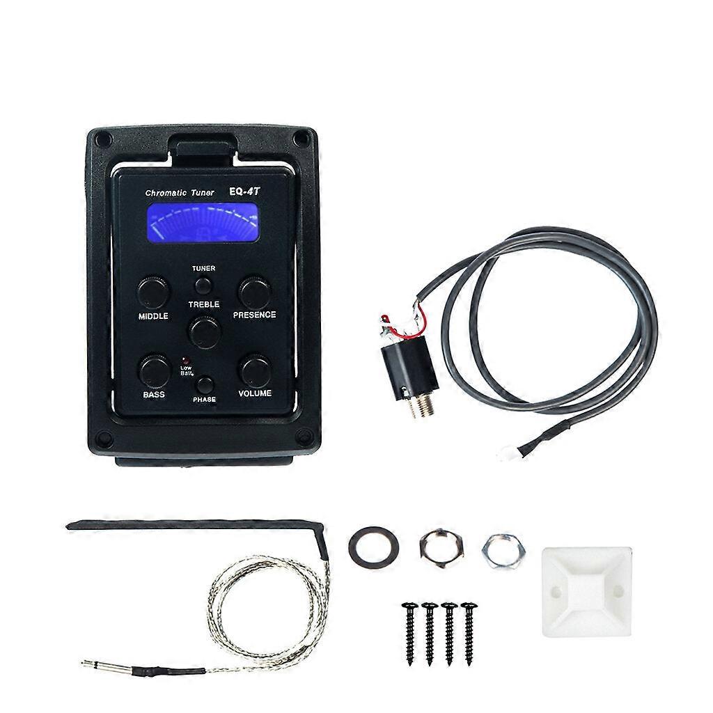 4 Band Guitar Pickup Equalizer Eq Piezo Preamp Pickup