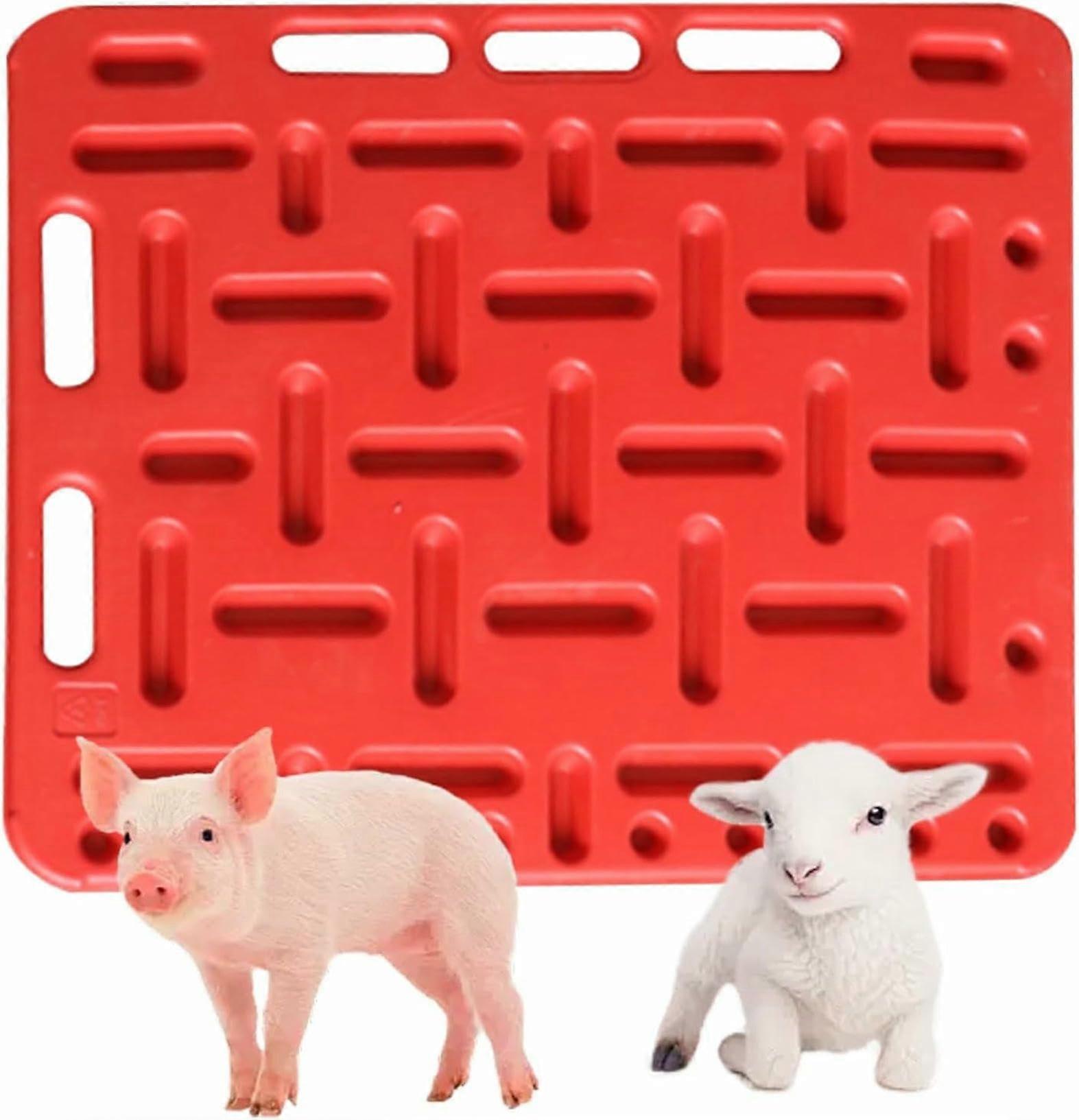 Red Livestock Sorting Panel 121x78cm  Visibility Rectangular Board for Pigs Sheep Goats