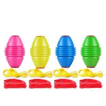 Double-Person Pull-Ball Toy (Random Color)-A Multi-Color Hand-Eye Coordination Exercise Tool For Parents And Children To Use Outdoors._gxz