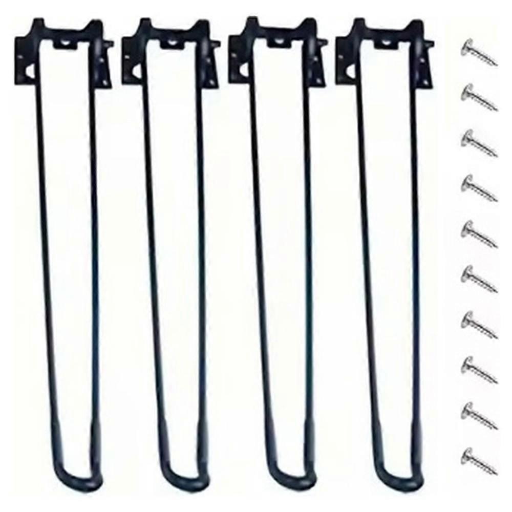 1set 32cm Foldable Table Legs,Includes 4 Legs and 10 Screws, Assembly Required,Foldable Table Legs