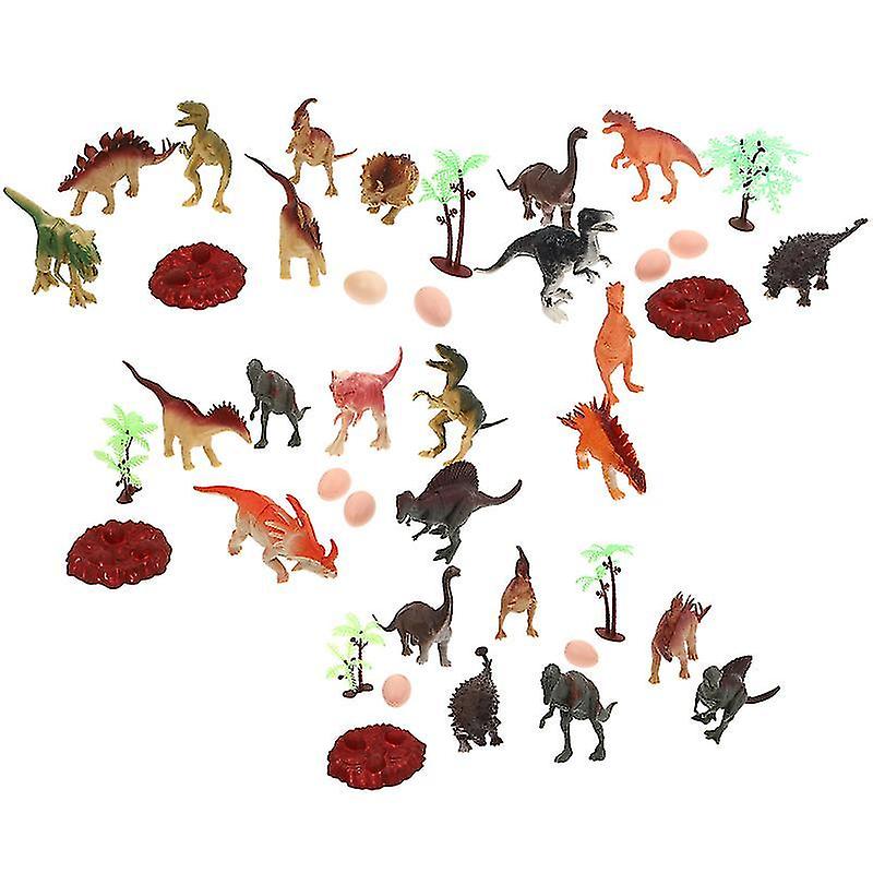 14.5X7cm Colorful Toy Playsets 4 Sets Vivid Pvc Dinosaur Sets Realistic Dinosaur Toy Sets Premium Di